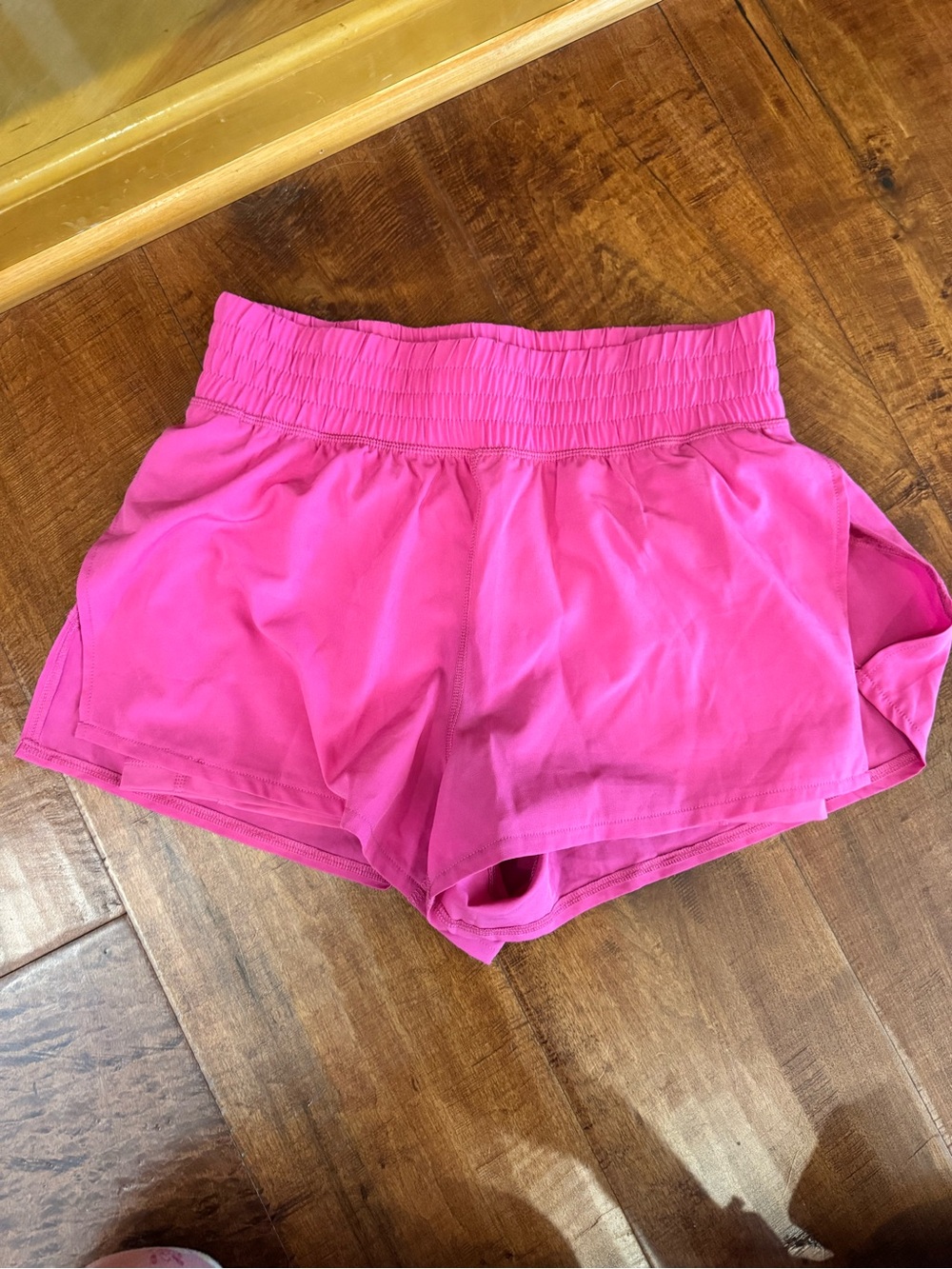 90 Degree By Reflex Hot Pink High-Waist Athletic Shorts